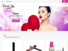 Tablet Screenshot of eyelashaddict.com